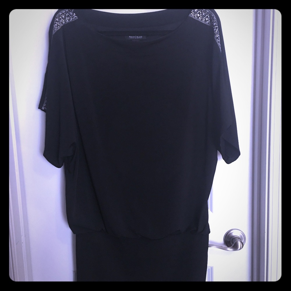 White House Black Market beaded drop waist dress